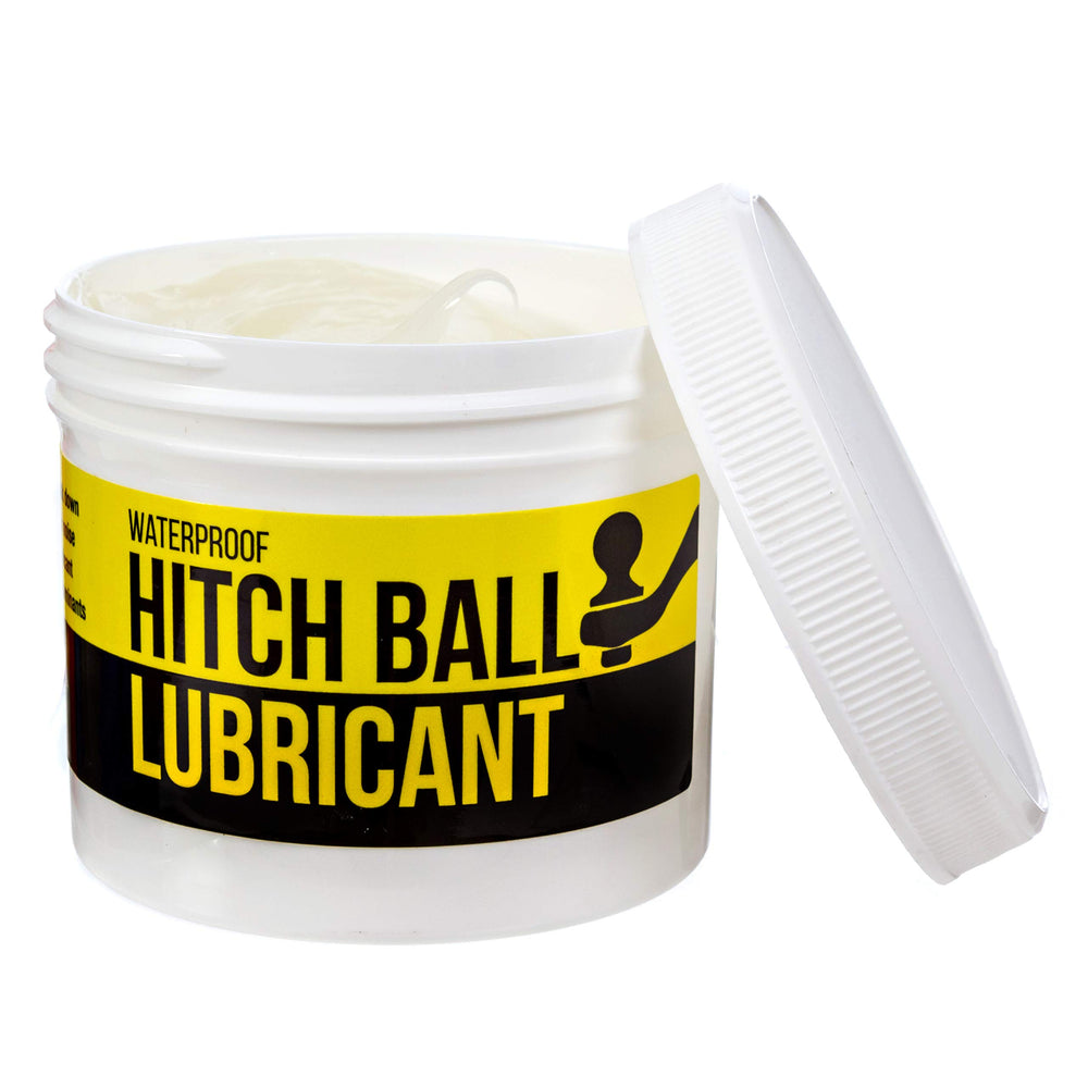 Mission Automotive waterproof hitch grease tube demonstrating rain-ready protection and longevity.