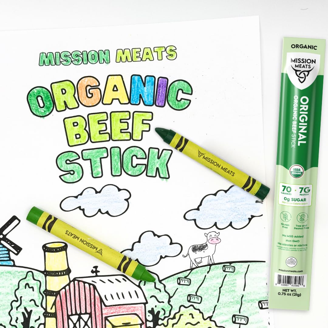 Mission Meats organic beef sticks gluten-free and allergen-friendly