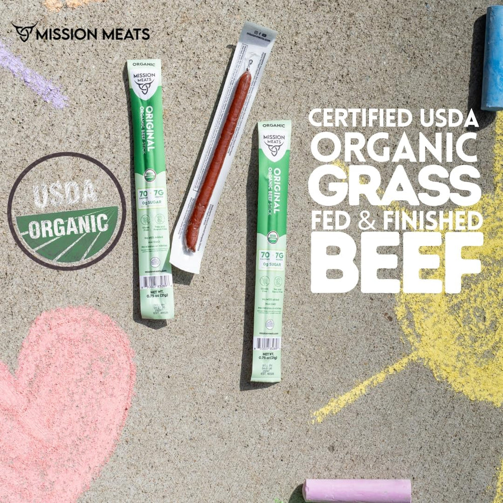 Mission Meats organic beef sticks nut-free dairy-free soy-free
