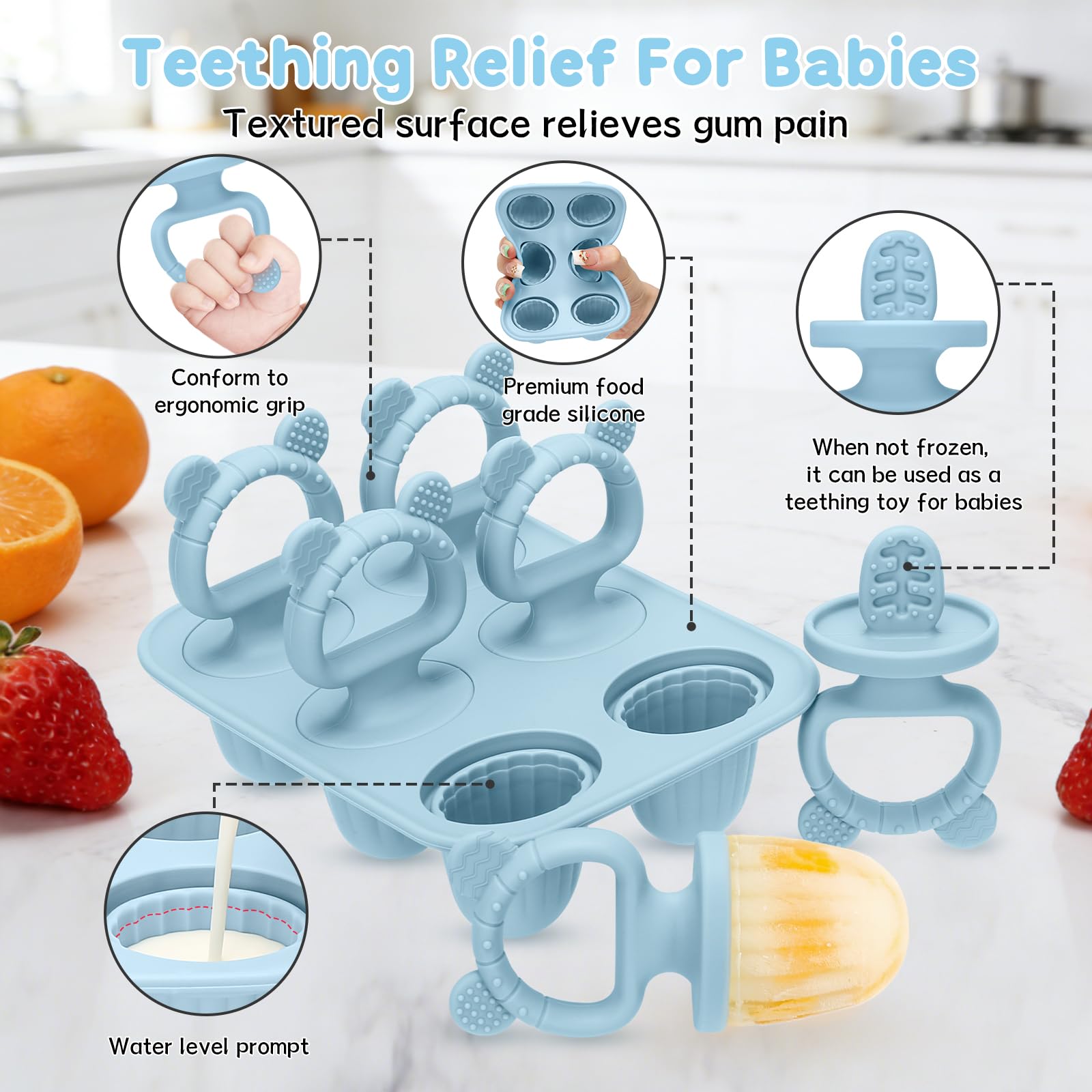 MISSLILI no-drip design minimizes mess during snacking.