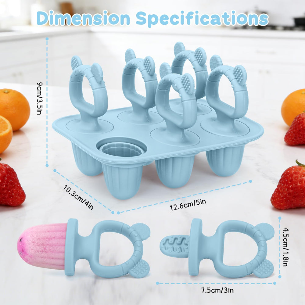 MISSLILI six-cavity mold with soft sticks supports mess-free feeding.