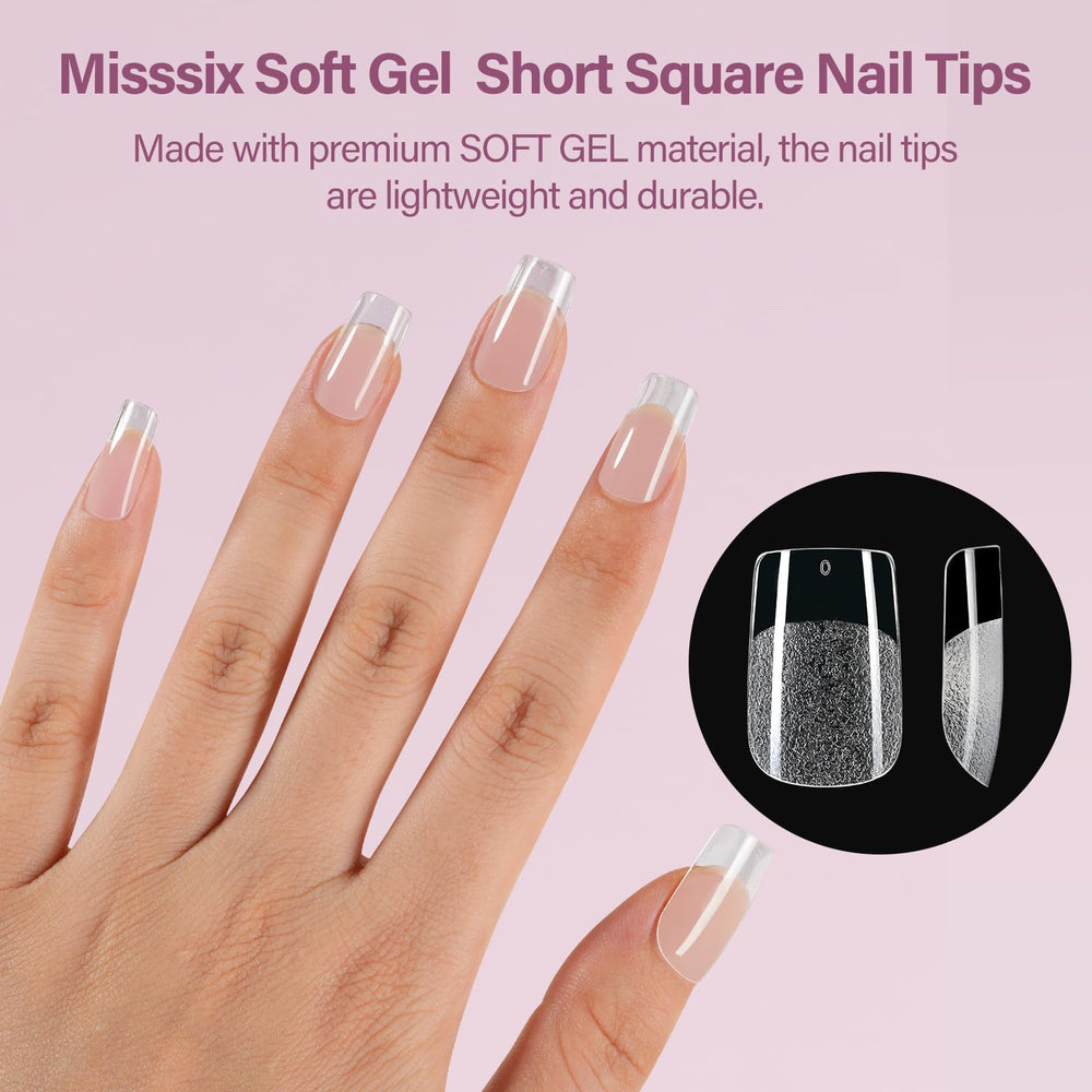 Misssix 216-piece set in 12 sizes for precise nail fit.