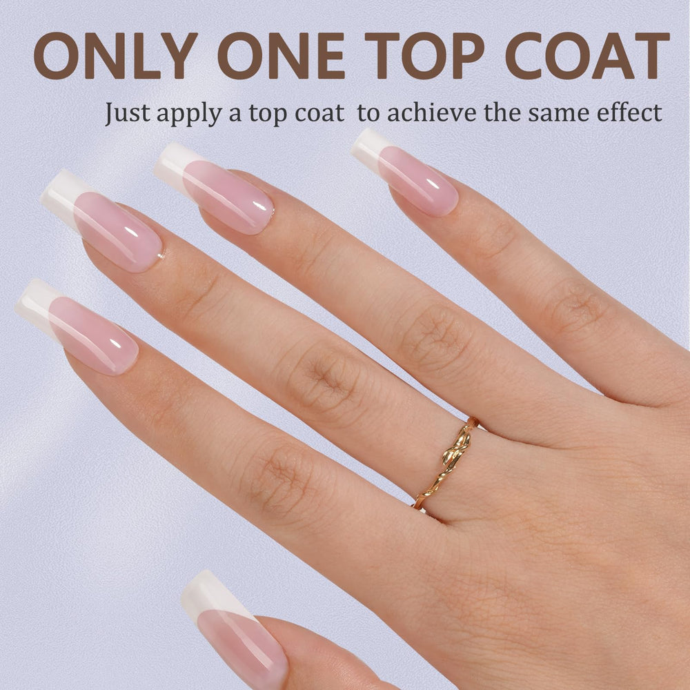 Misssix 15 sizes French tips for precise fit and natural look.