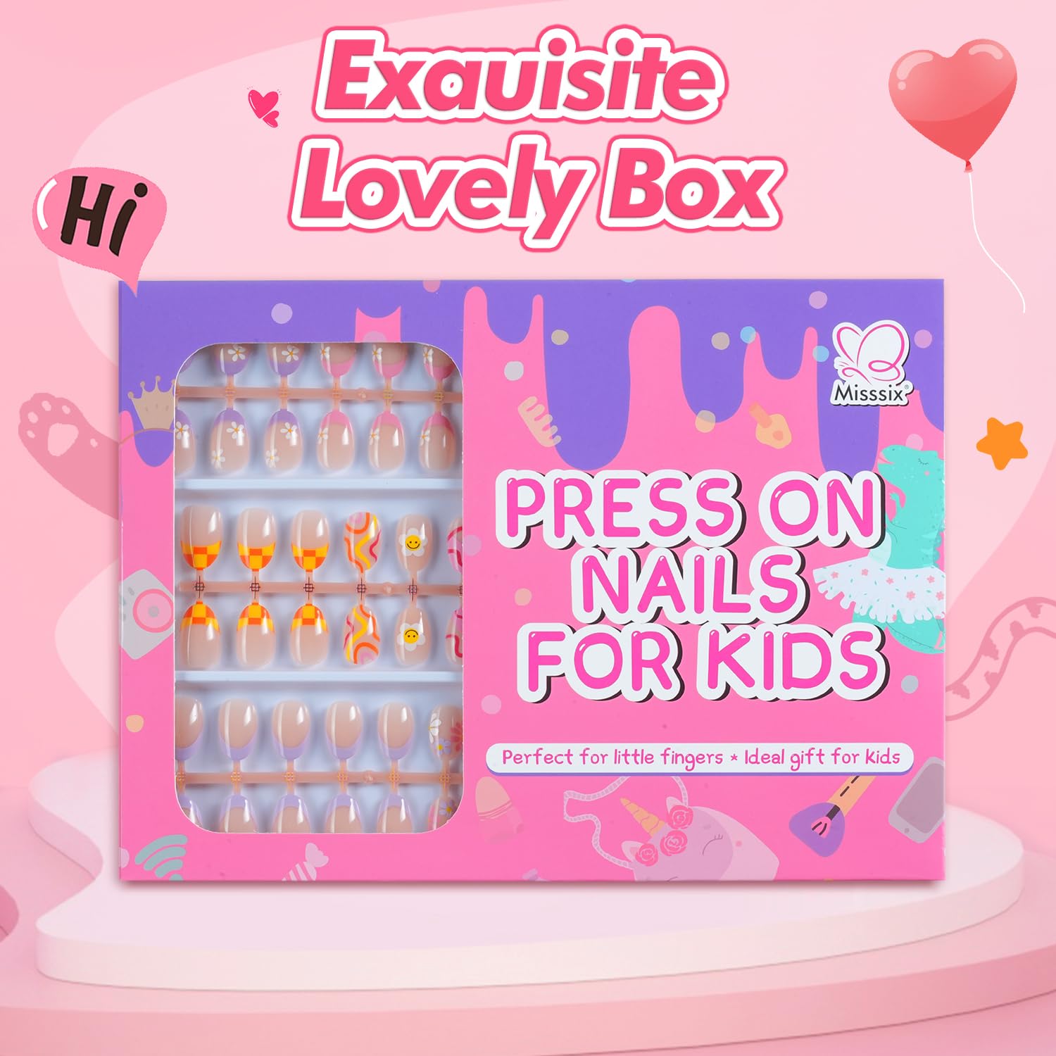 Misssix nails in multiple sizes for a secure fit