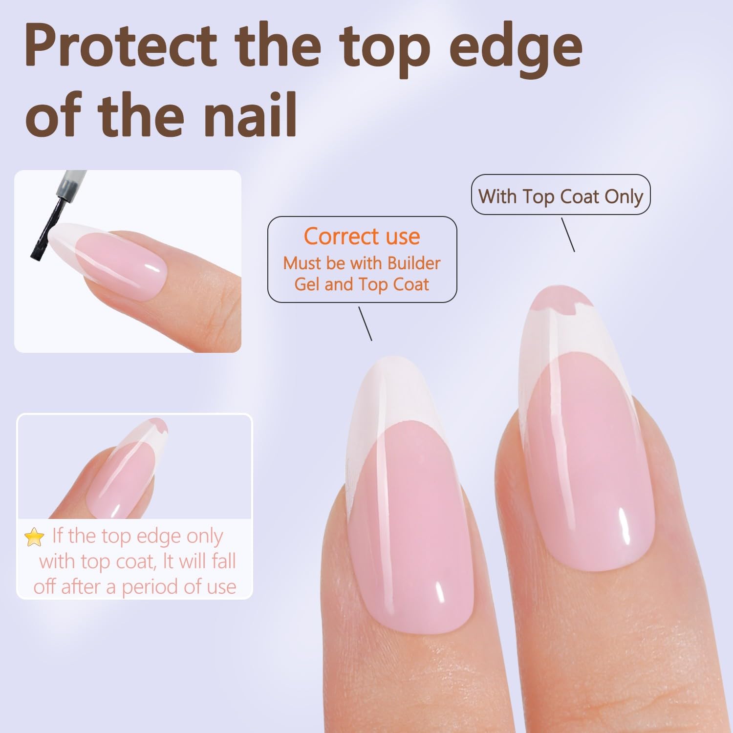 Misssix long-lasting gel nail tips can extend wear with care.