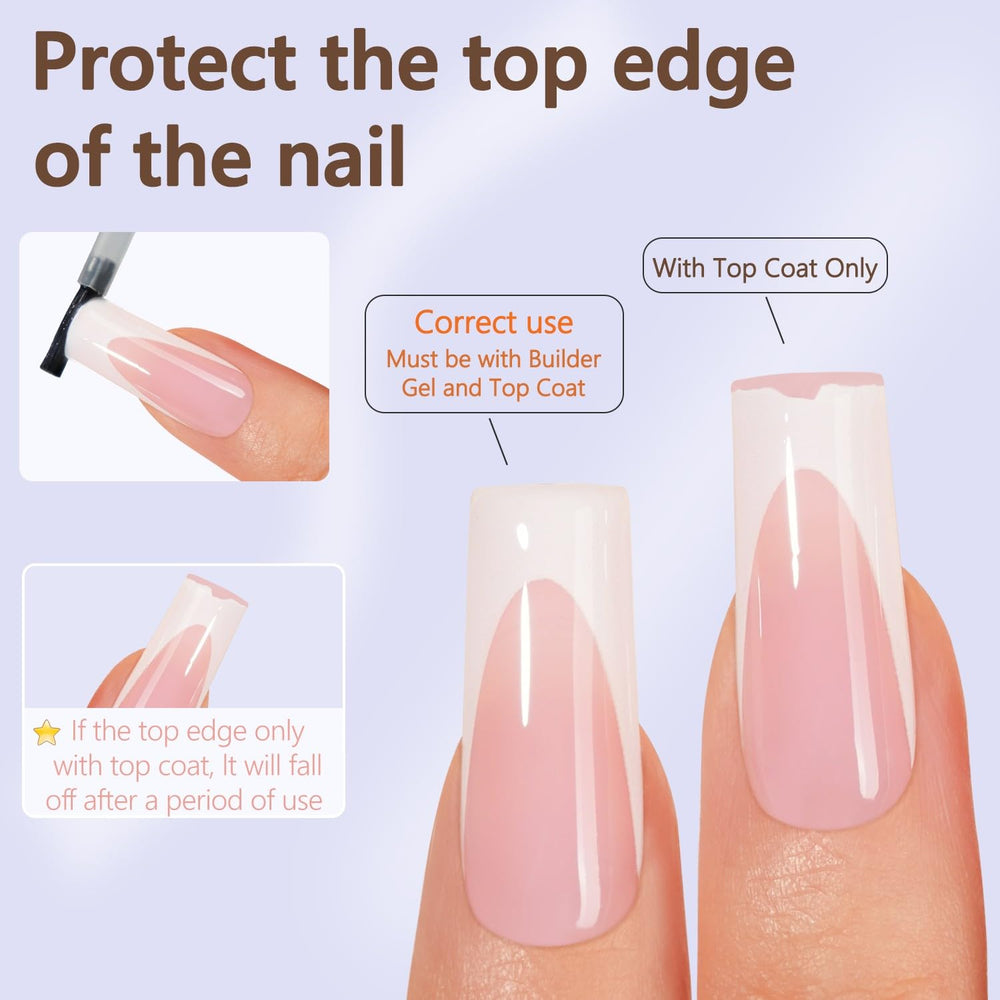 Misssix long-wear gel tips offer potential wear up to three weeks