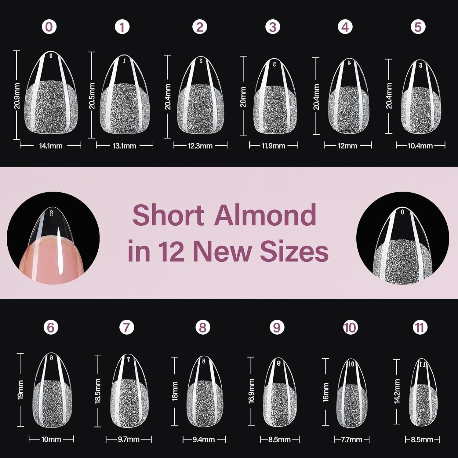 Misssix included nail file aids shaping for a smooth, salon-style finish.