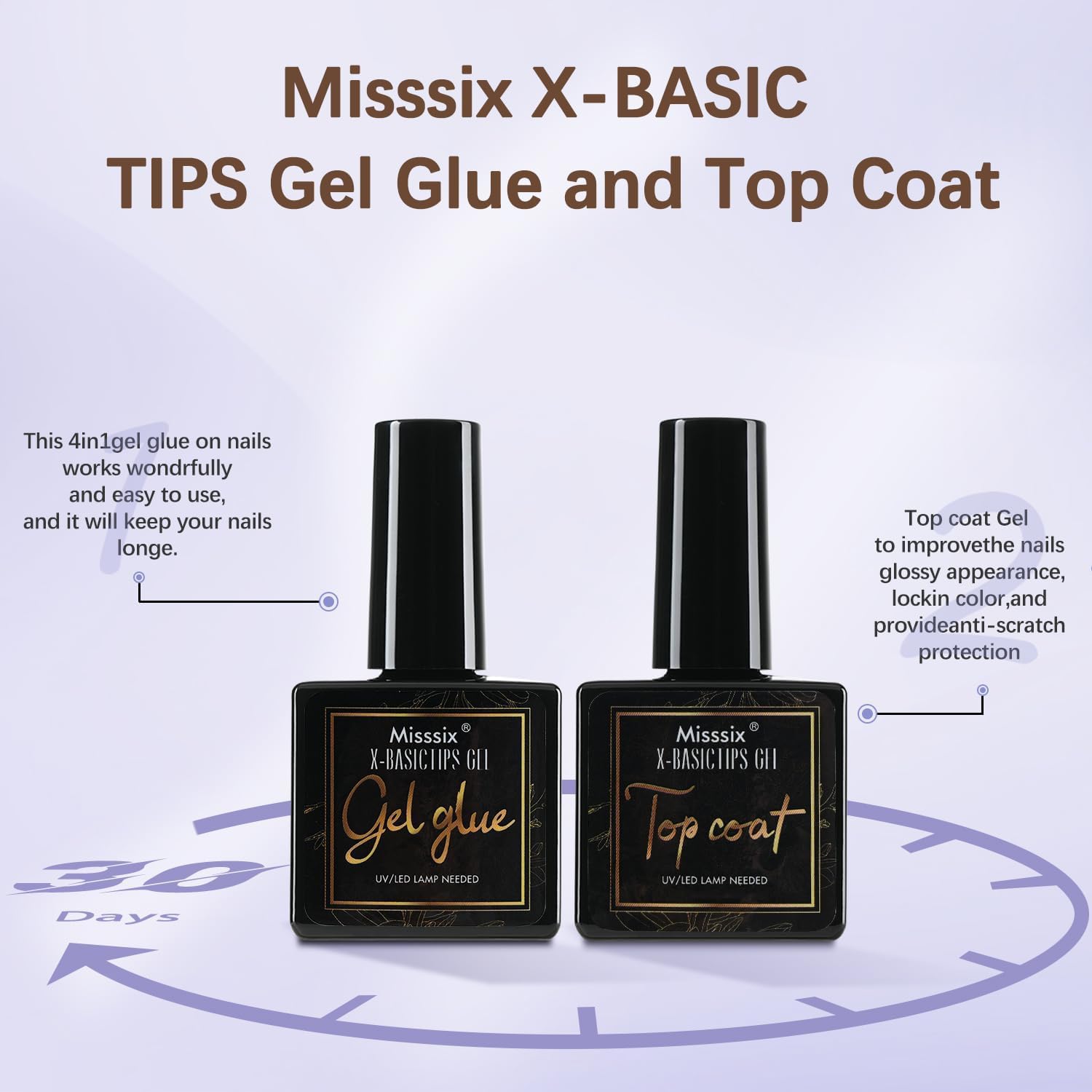 Misssix 5ml nail glue image for strong adhesion