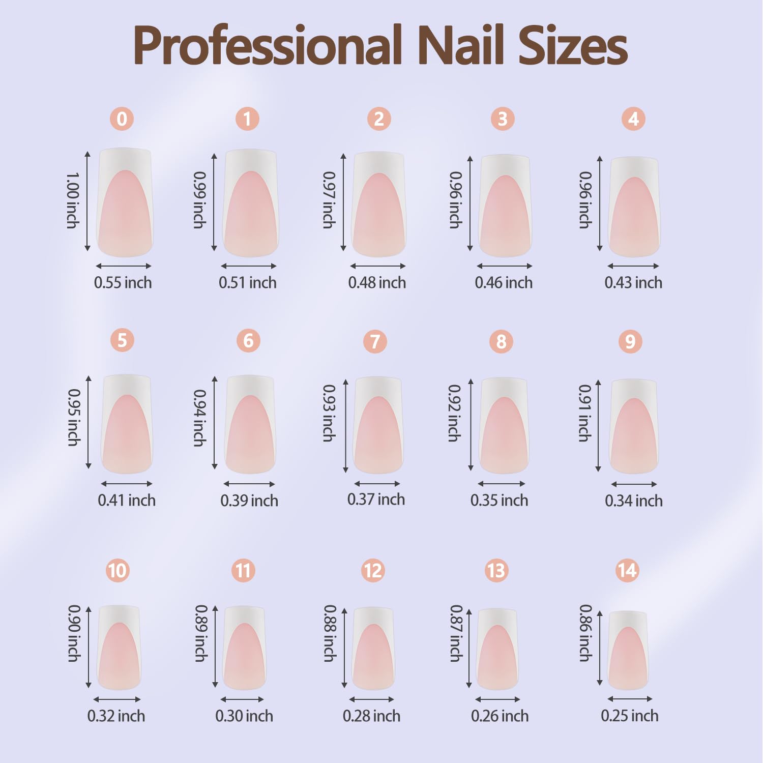 Misssix tips in 15 sizes for precise nail fit and customization