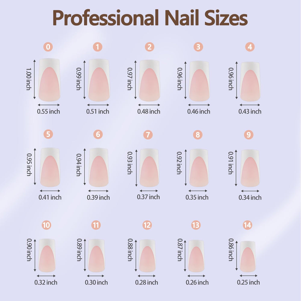 Misssix tips in 15 sizes for precise nail fit and customization