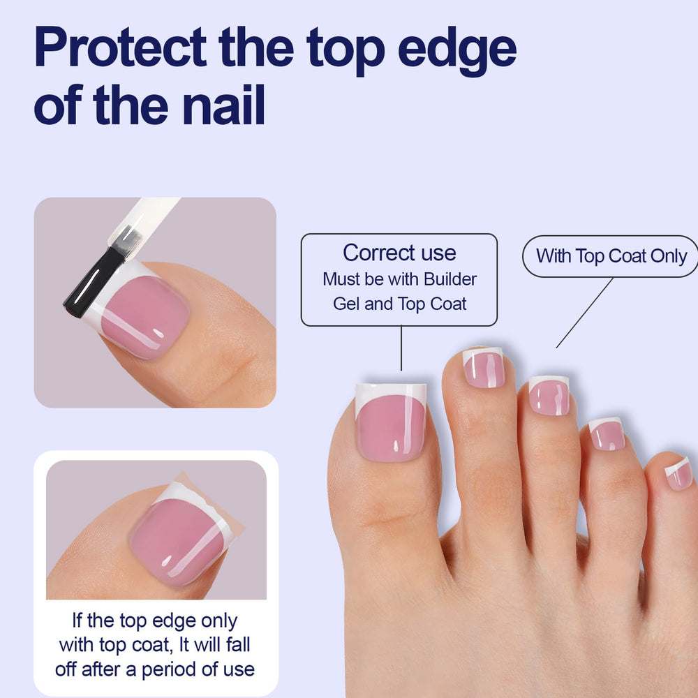 Long‑wear Misssix toe nails suitable for weeks of use