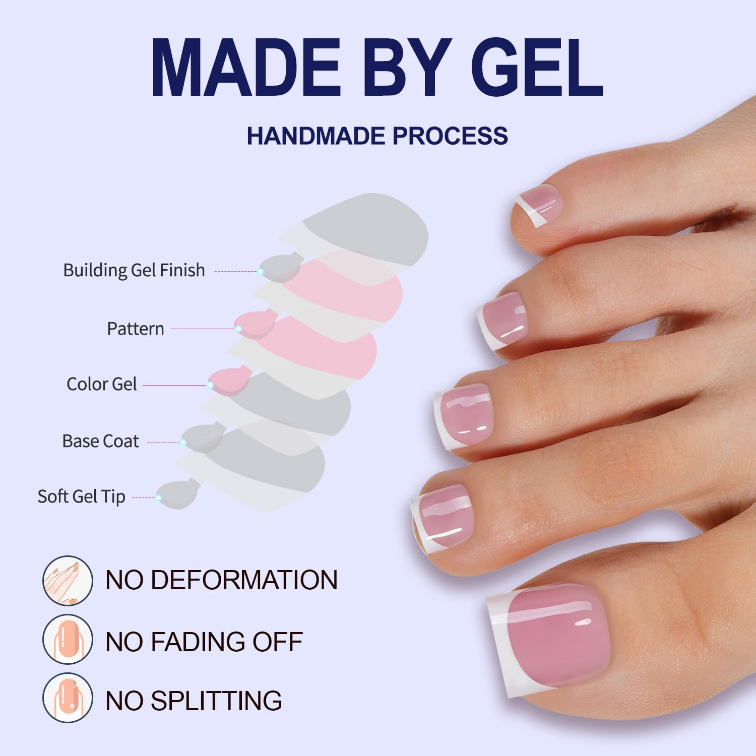 Frosted matte texture enhances adhesion for longer wear