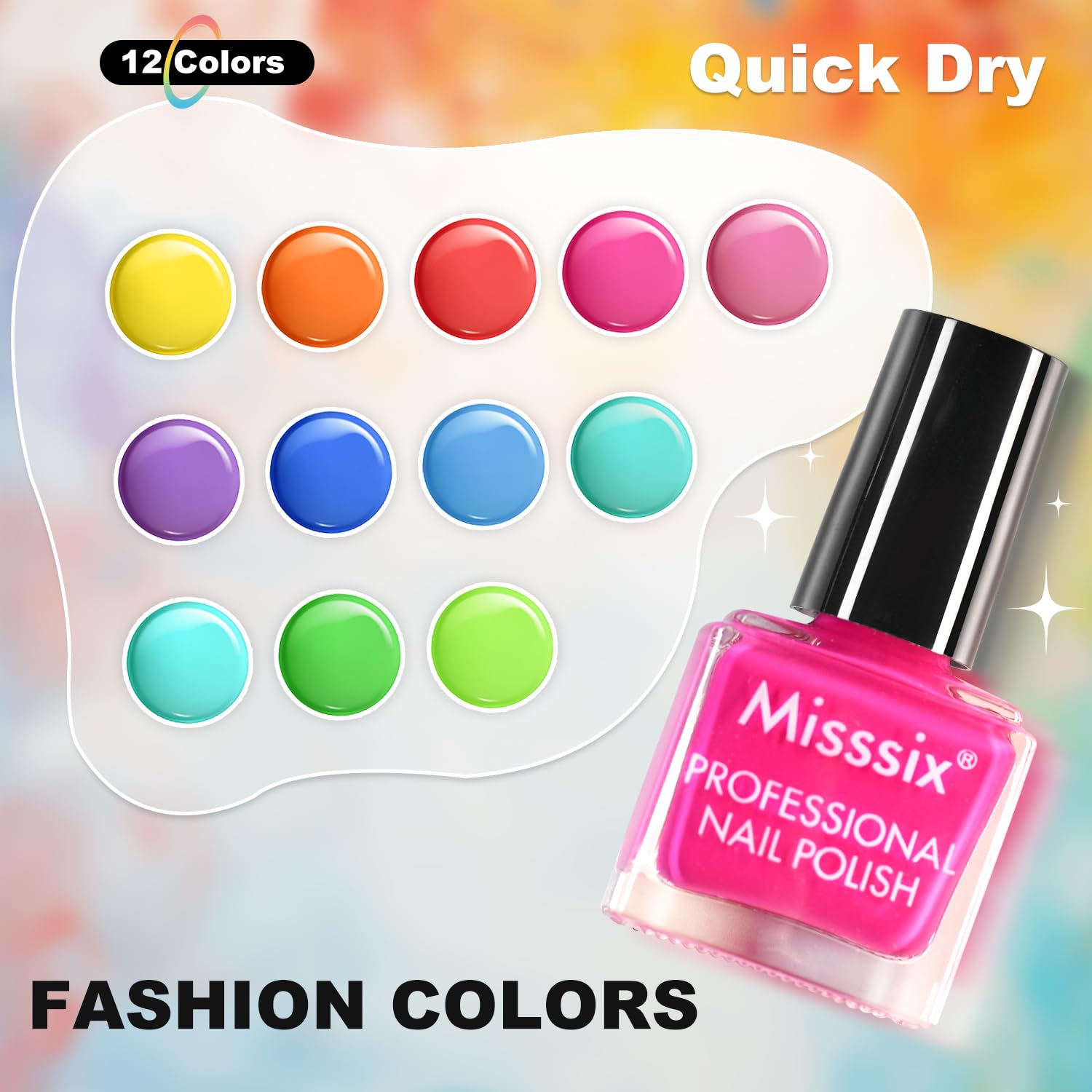 Misssix quick-dry formula drying in 2-3 minutes