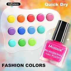 Misssix quick-dry formula drying in 2-3 minutes