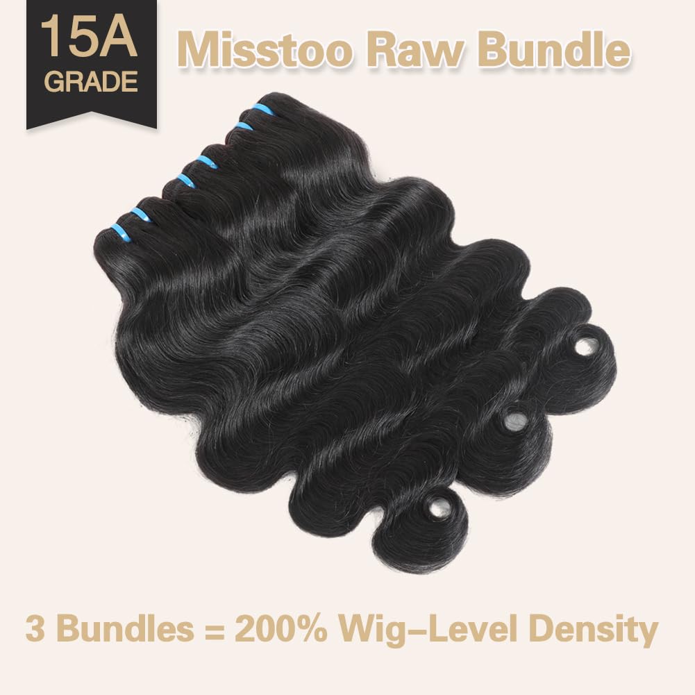 Misstoo Cambodian body wave 20 inch bundle adds natural fullness and length