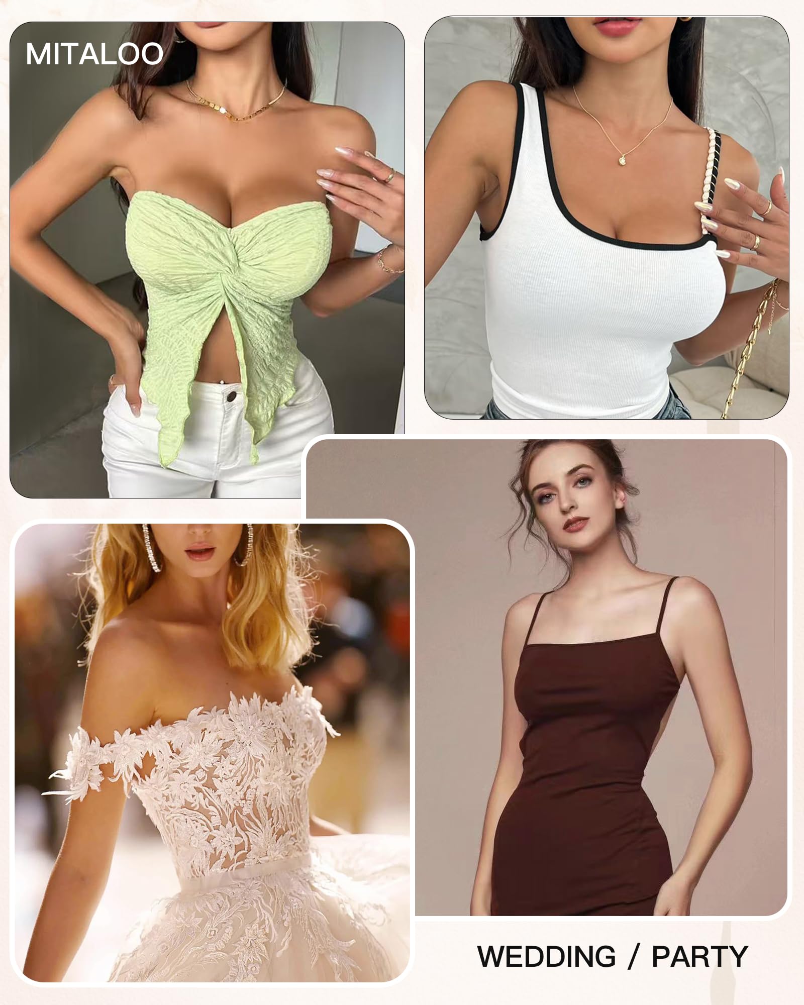 MITALOO nipple covers protect sensitive areas during wear.