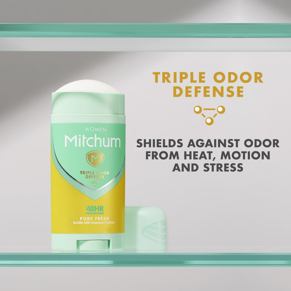 Mitchum dermatologist-tested badge image implying gentle use for sensitive skin