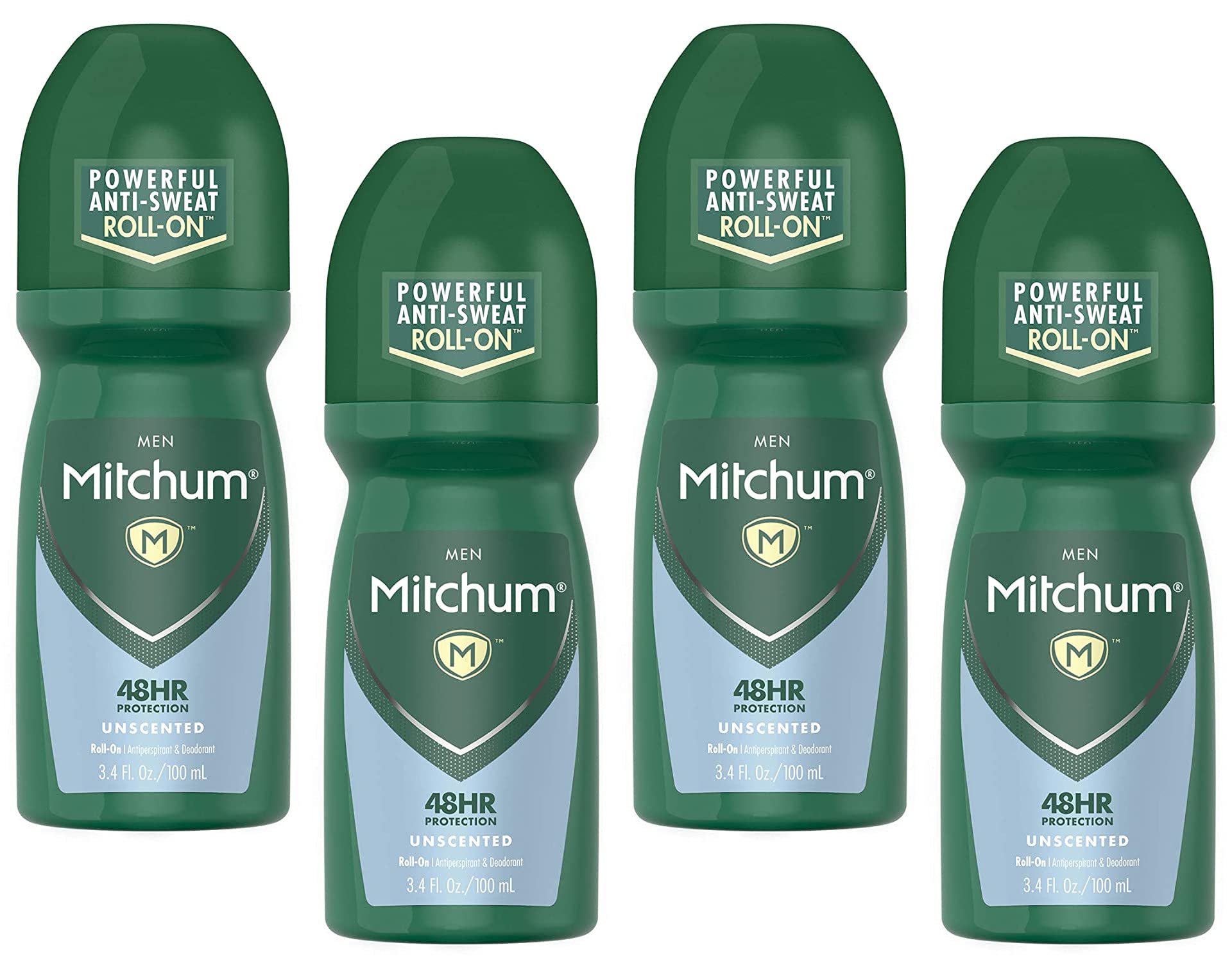 Mitchum Invisible roll-on bottle shows fragrance-free, long-lasting freshness.