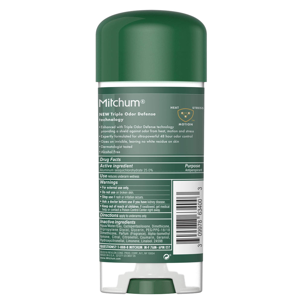 Unisex Mitchum anti-perspirant suitable for both men and women.