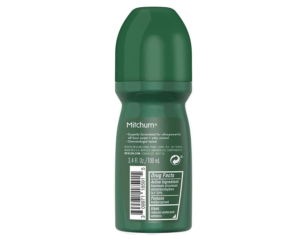 Mitchum unscented formula suitable for sensitive skin and fragrance-free use