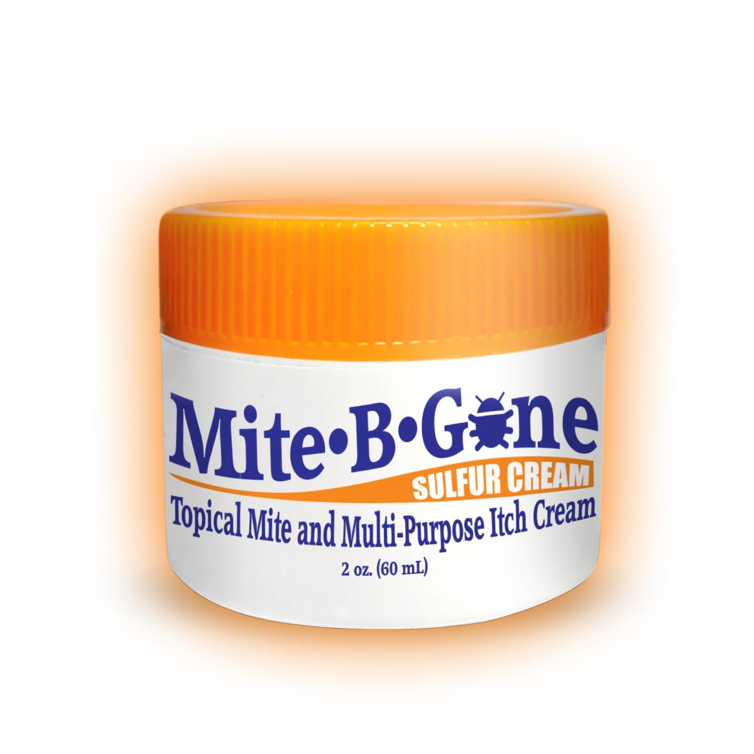 Mite-B-Gone 2oz bottle front for easy at-home use