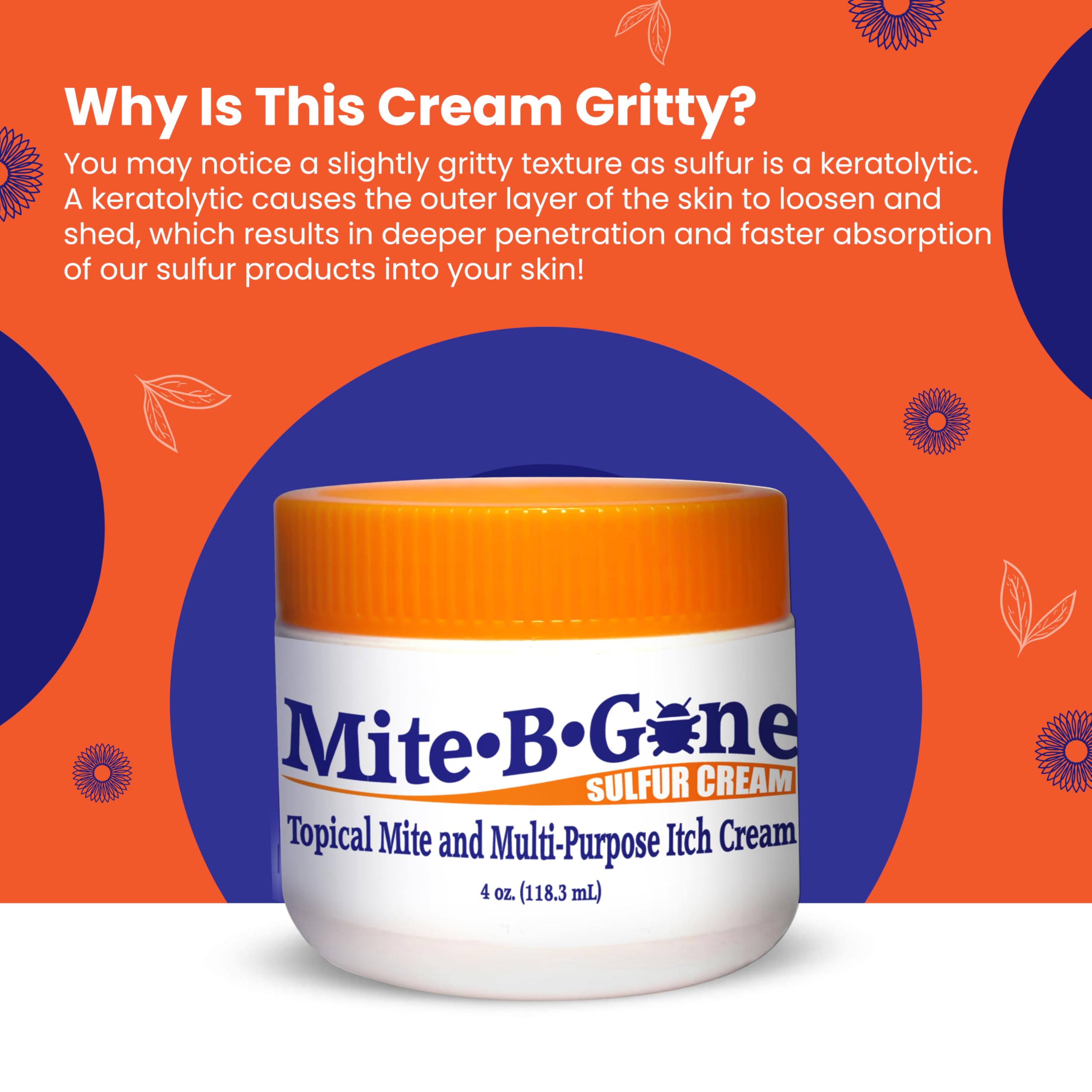 Dispensing Mite-B-Gone cream for controlled application to affected areas.