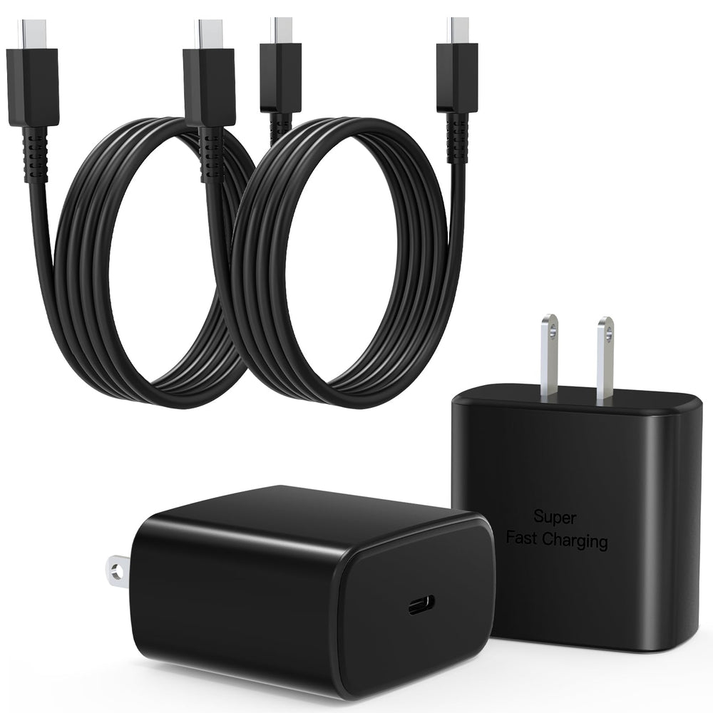 Mitesbony fast charger block pair powering devices quickly and safely.