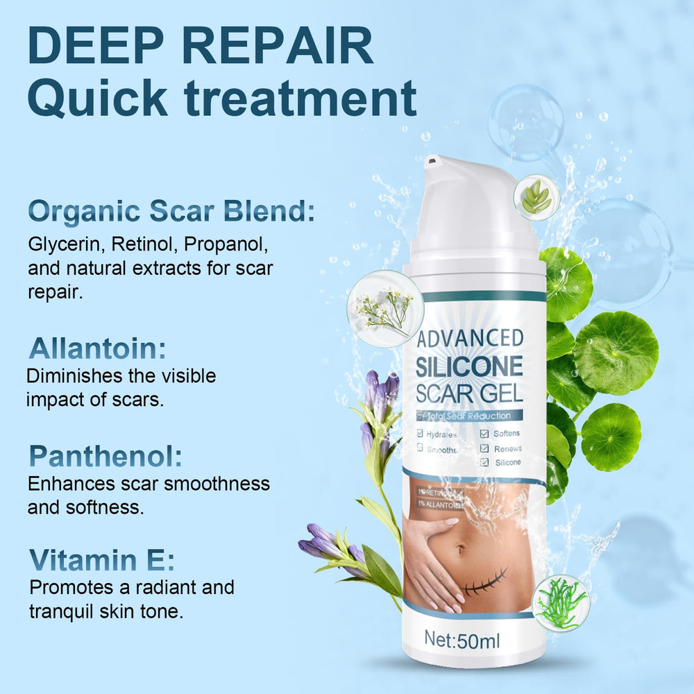 Mitgary Advanced Scar Gel on old scar areas demonstrates potential color and texture improvement.
