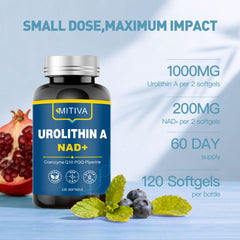 MITIVA vegan, non-GMO, gluten-free formula label emphasizes clean ingredients.