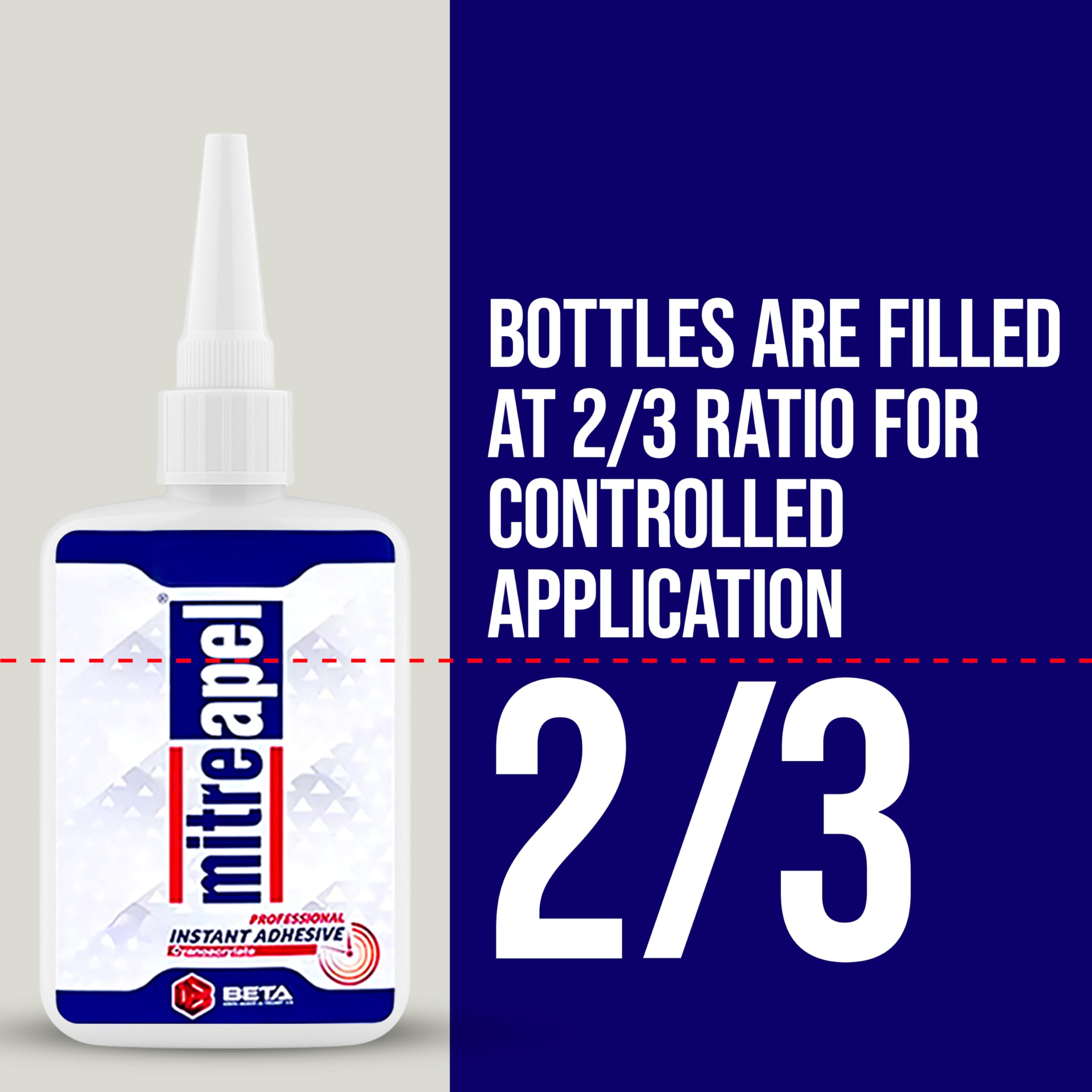 Mitreapel CA glue used on ceramics and 3D printed parts