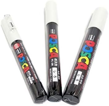 Uni POSCA White PC-3M 0.9–1.3mm nib close up for bold lines on crafts