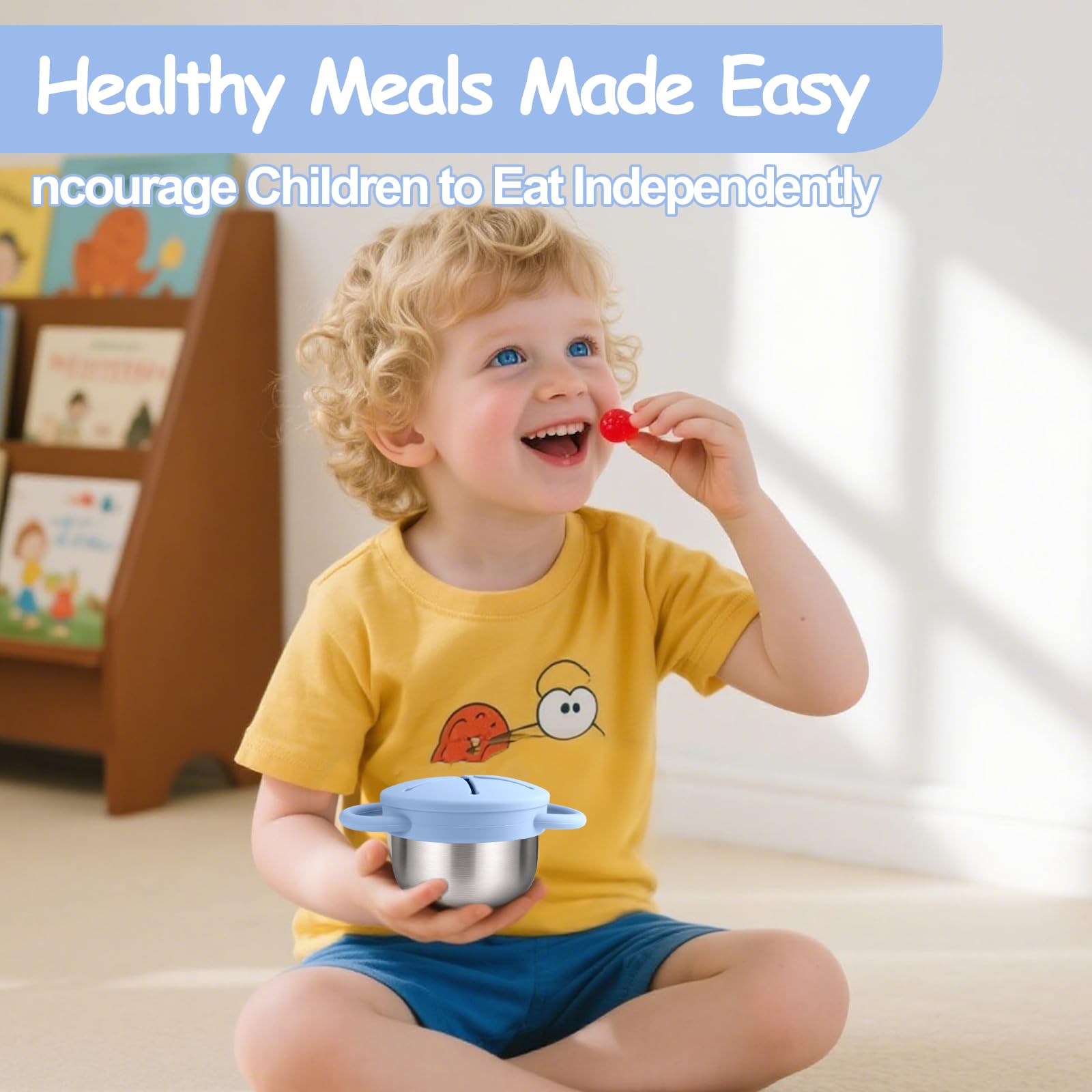 Mity Rain on-the-go snack cups ideal for travel and car rides.