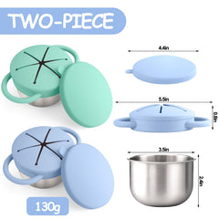 Mity Rain silicone lids for snack cups top with easy access.