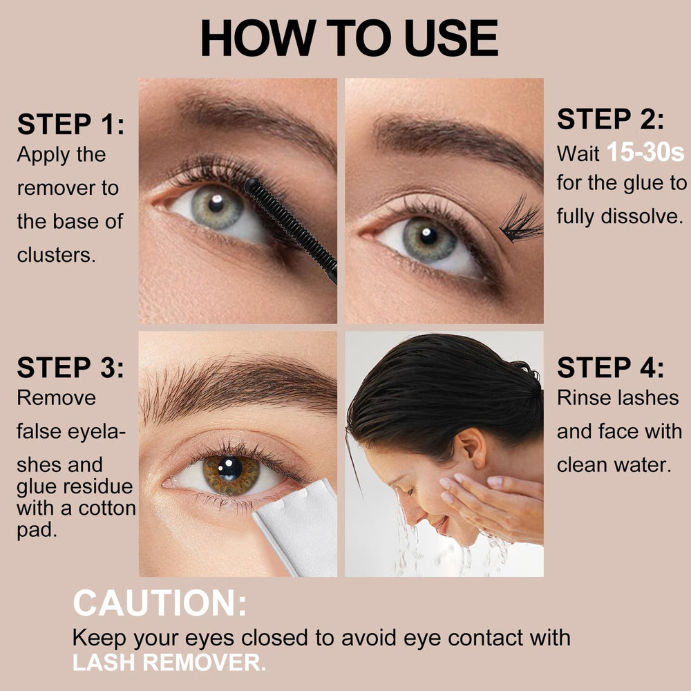 Miuffue 5ml bottle ready for safe, gentle lash removal.