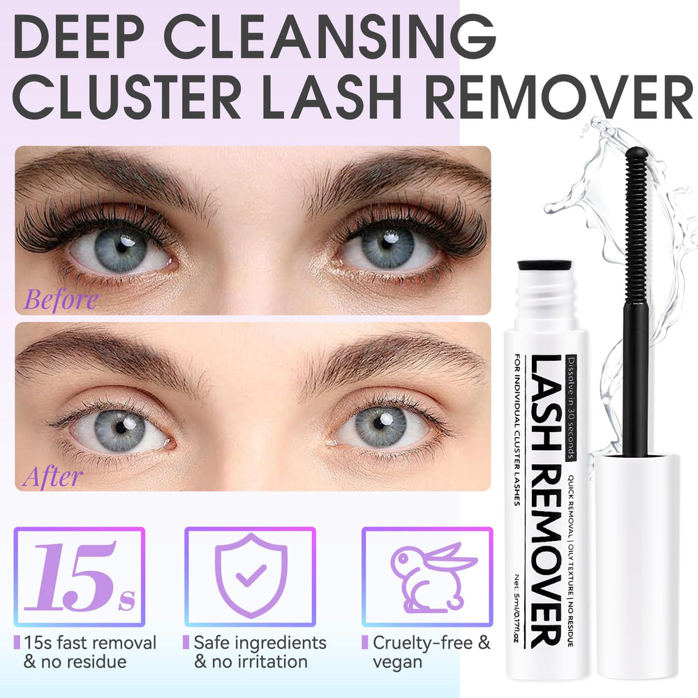 Miuffue cluster lash placement demonstrates curved tip alignment