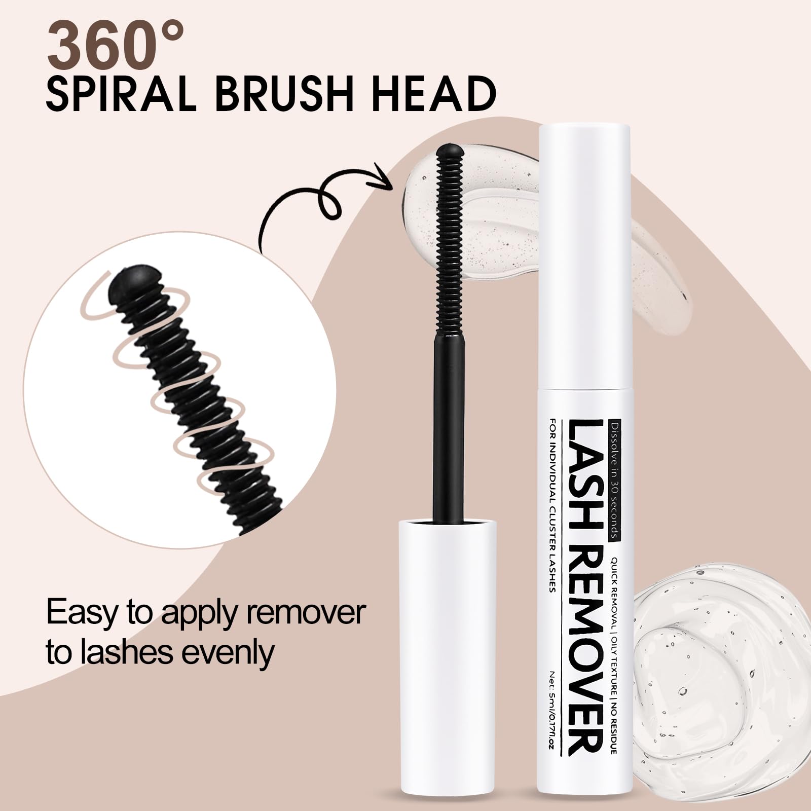 Miuffue beginner-friendly remover simplifies cluster lash removal.