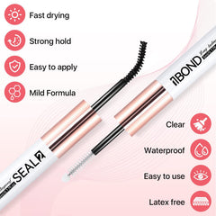 Miuffue DIY lash extension made easy with step-by-step bonding process.