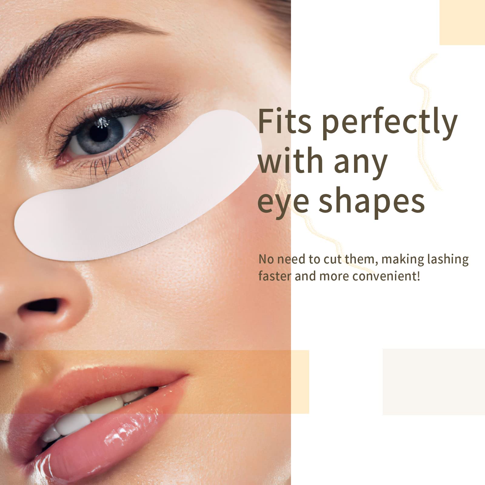 Miuffue eye pads easy to peel from paper, speeding setup