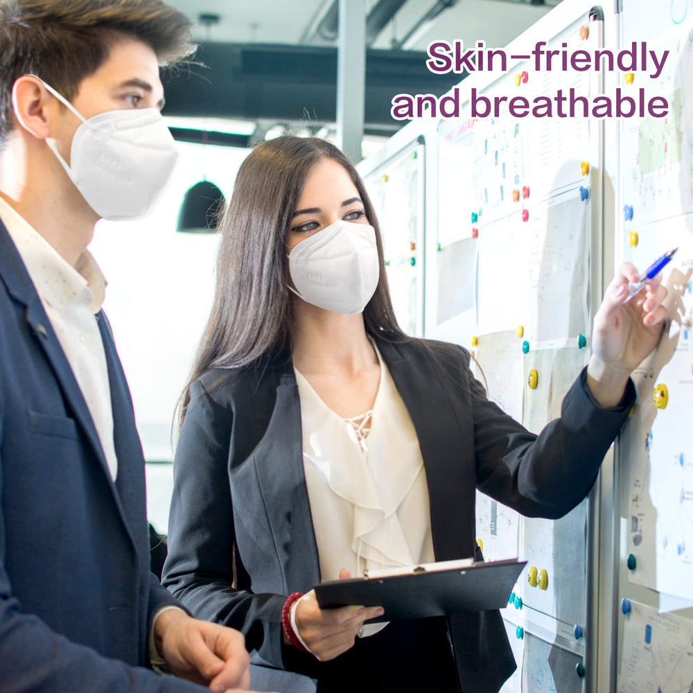 Miuphro KN95 skin-friendly material for gentle skin contact.