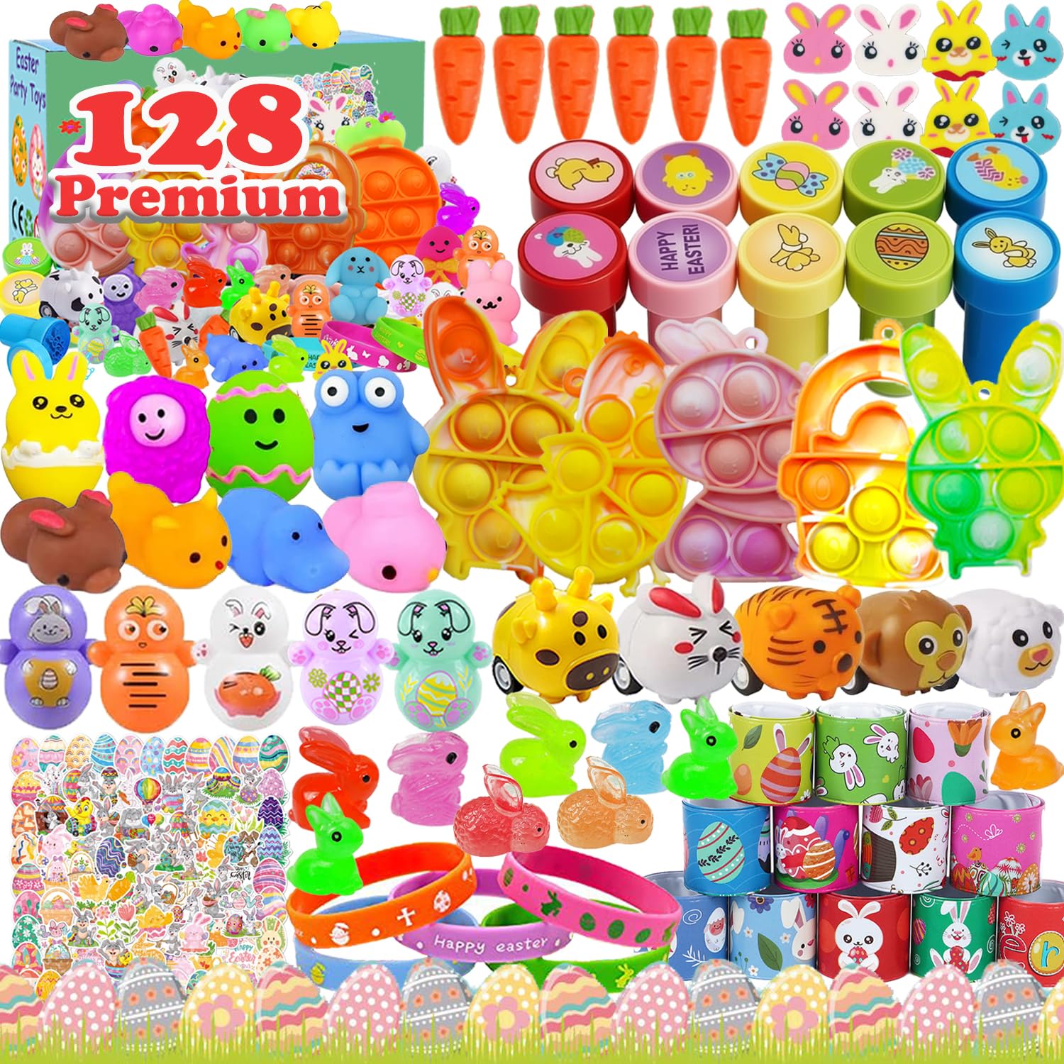 Mivanlin Easter egg fillers variety pack for fun-filled baskets