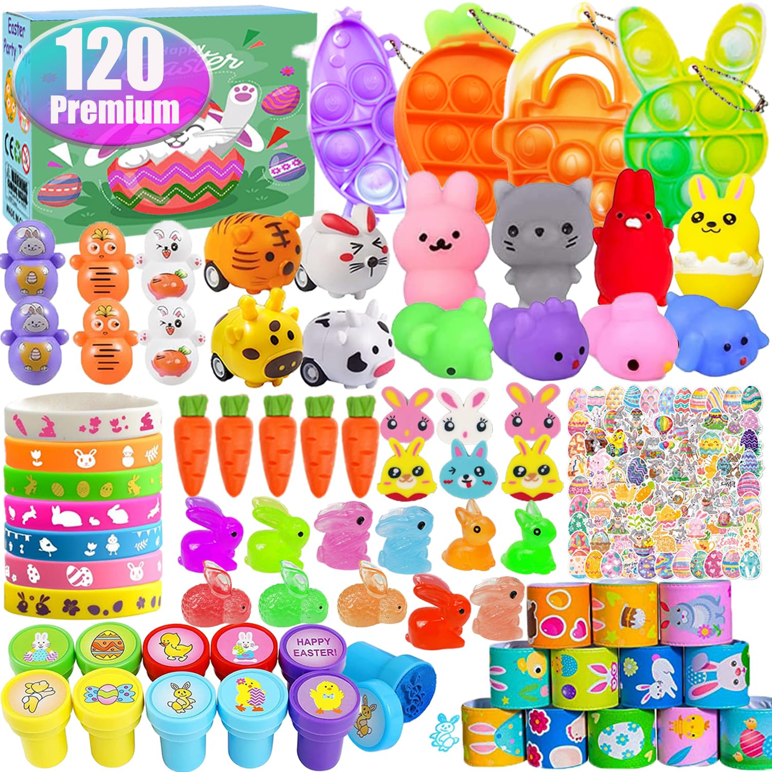 Mivanlin Easter fillers mochi squishies for tactile play and desk-friendly fun