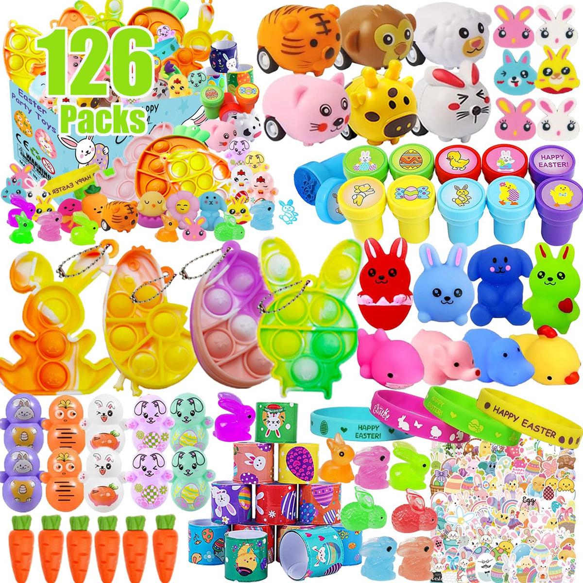 Mivanlin Easter Mochi Squishies: soft, colorful textures for playtime