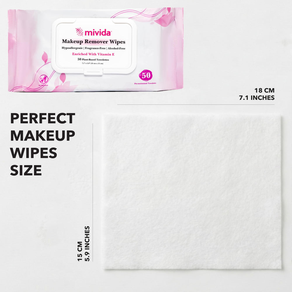 mivida clinically tested makeup remover wipes for sensitive skin