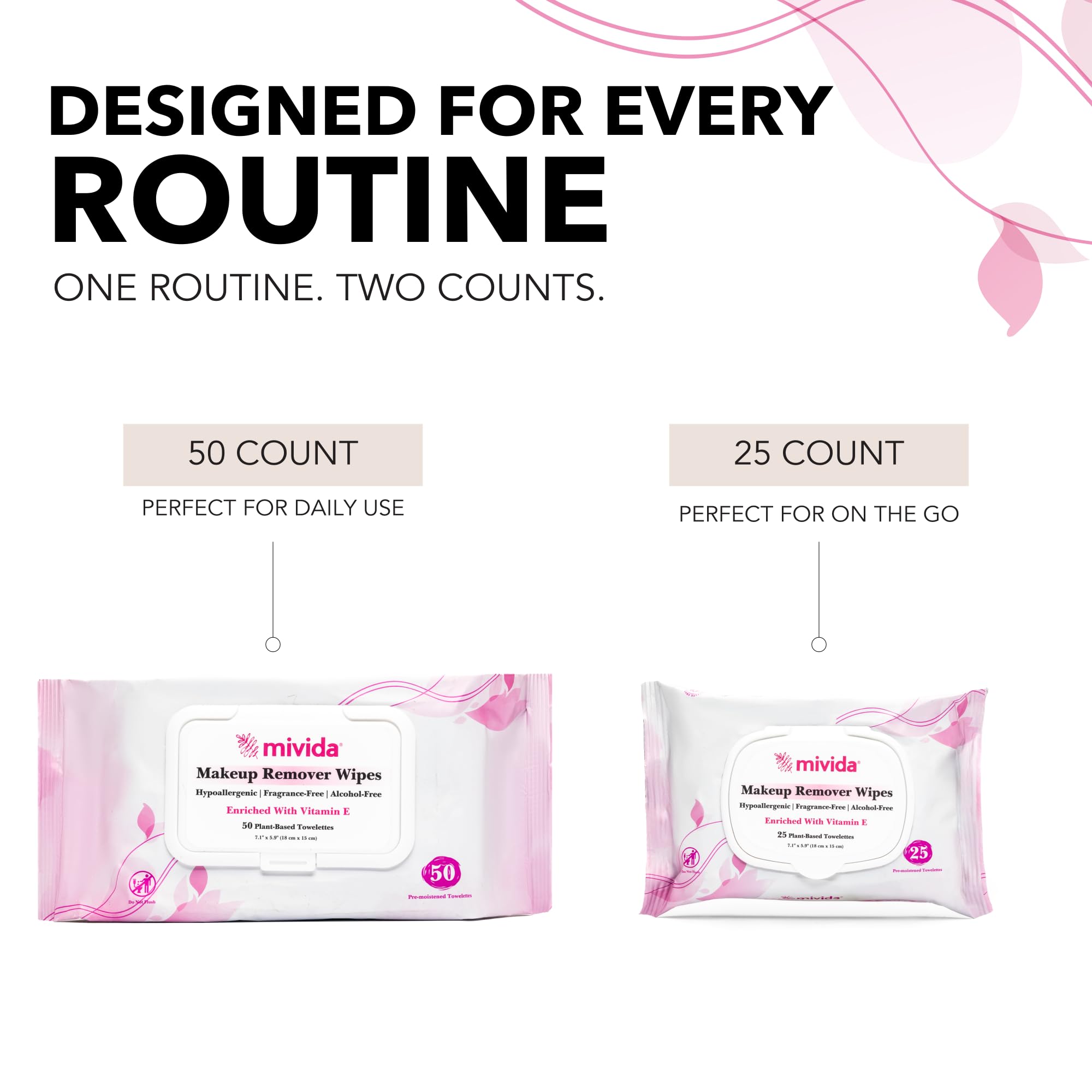 mivida removes waterproof makeup without excessive rubbing