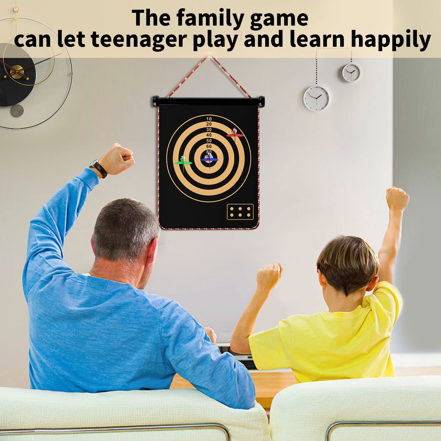 Mixi family play in backyard with multiplayer setup.