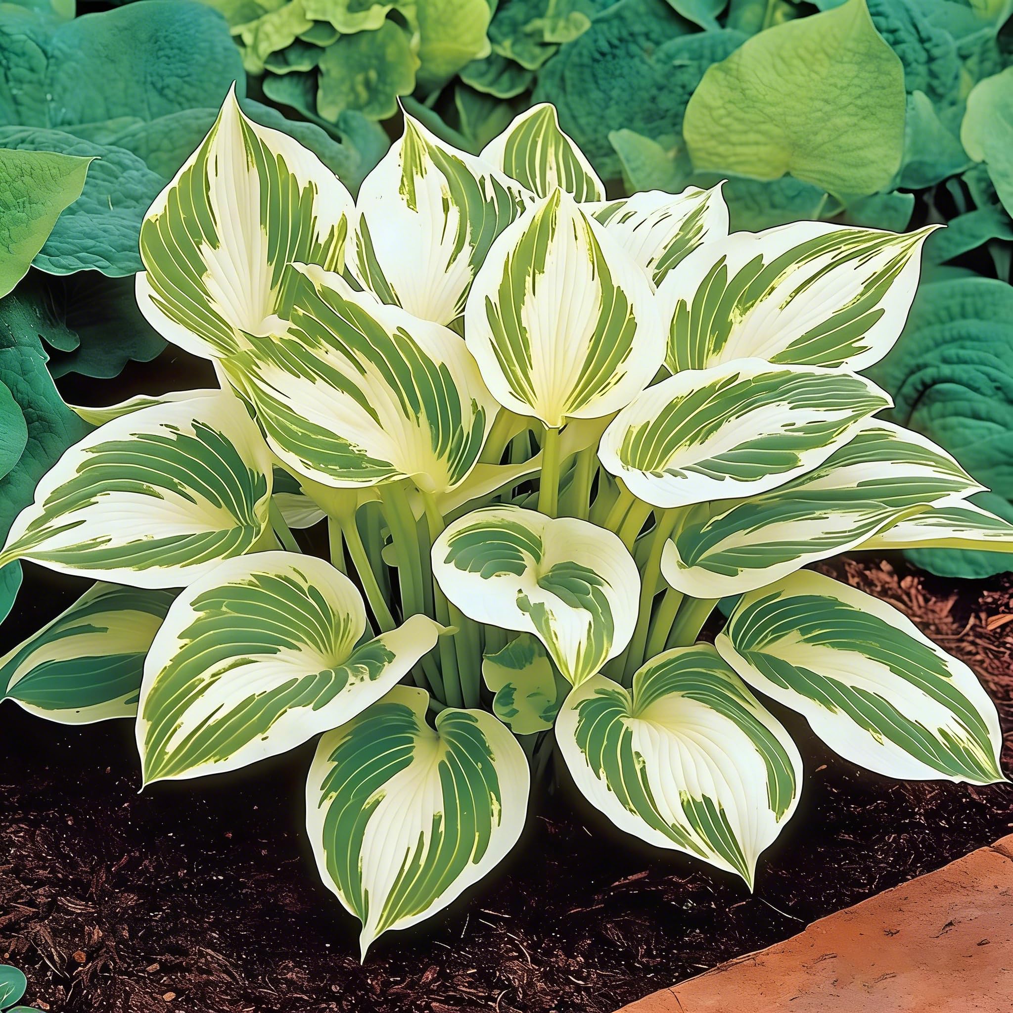 Mixrug Hosta Seeds enhance shaded entryways with lush, easy care plants