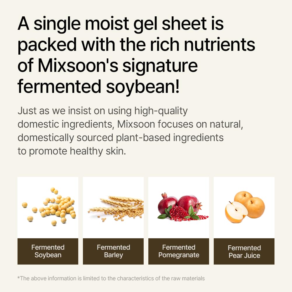 Mixsoon Bean Collagen Hydrogel Mask concentrated essence during absorption