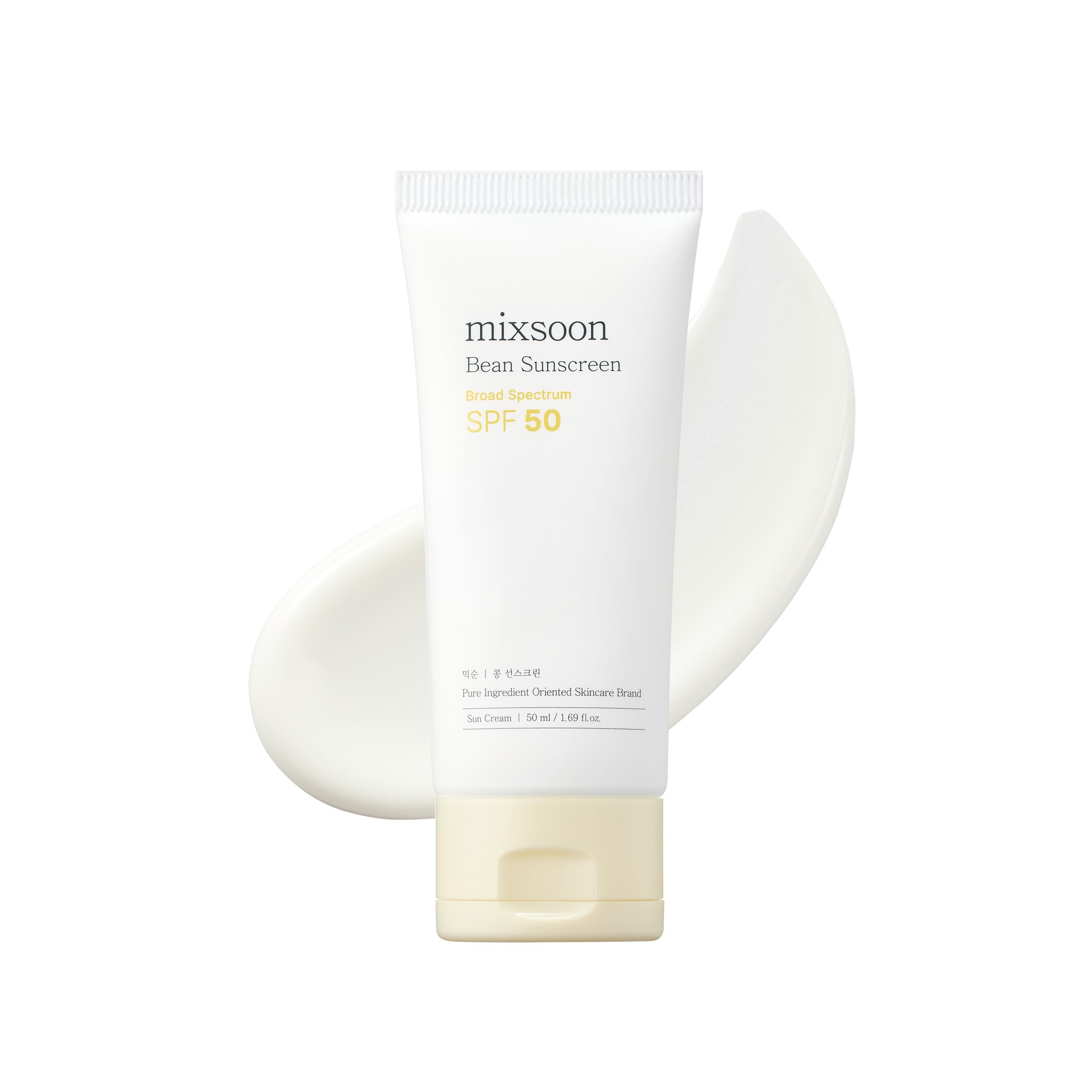 Mixsoon Bean Sunscreen bottle showing SPF50 for daily sun protection