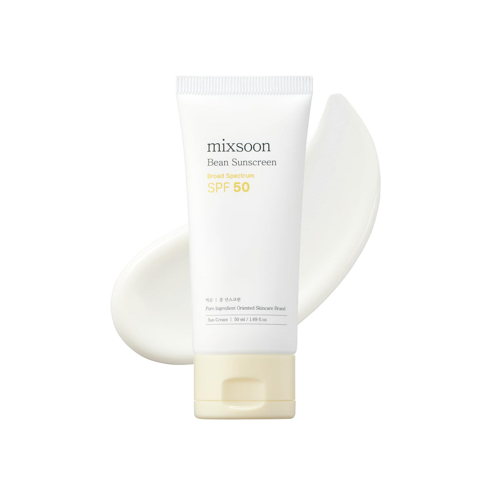 Mixsoon Bean Sunscreen bottle showing SPF50 for daily sun protection