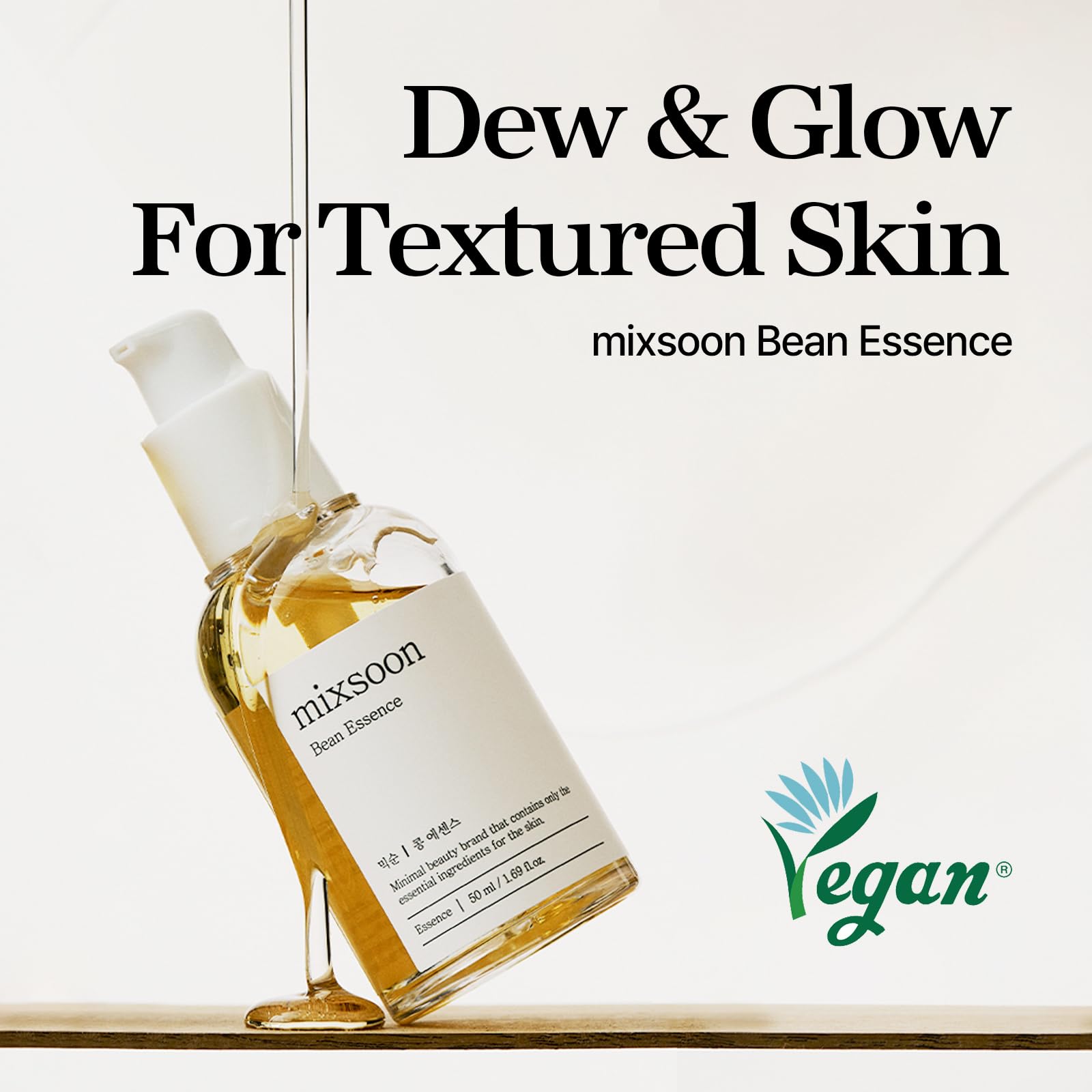 Mixsoon fermented bean extract visual highlighting gentle exfoliation